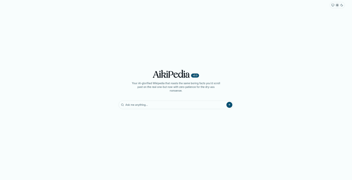 Aikipedia is an open source, AI powered alternative to Grok's Grokipedia that combines Wikipedia style, citation based content with AI assisted explanations and discovery, without hiding sources or locking knowledge behind black box models.